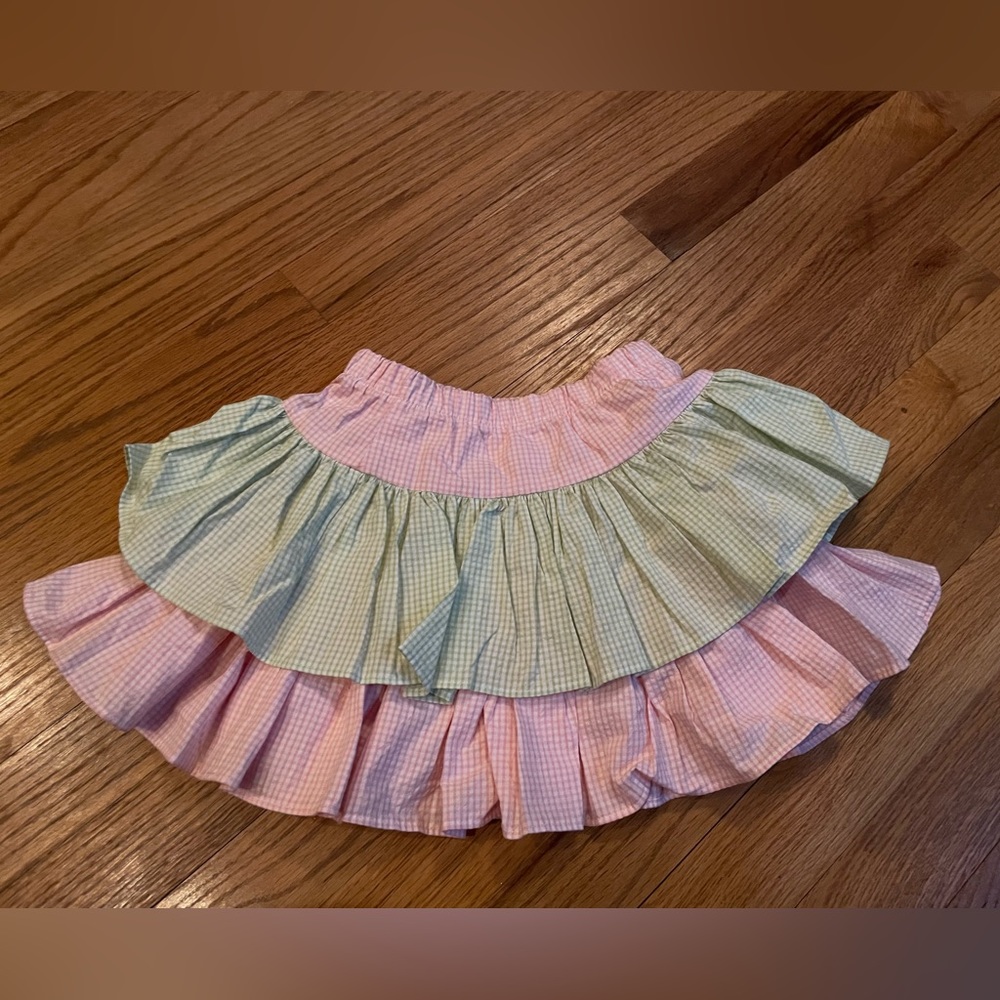 NWT- Castles and Crowns double tiered gingham skirt- size 5- sweet!